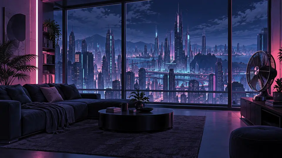 Neon apartment