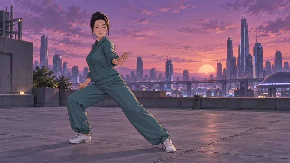 Rooftop tai chi