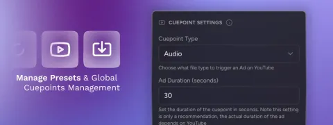 Import/Export Presets & Global Cuepoints Management Update