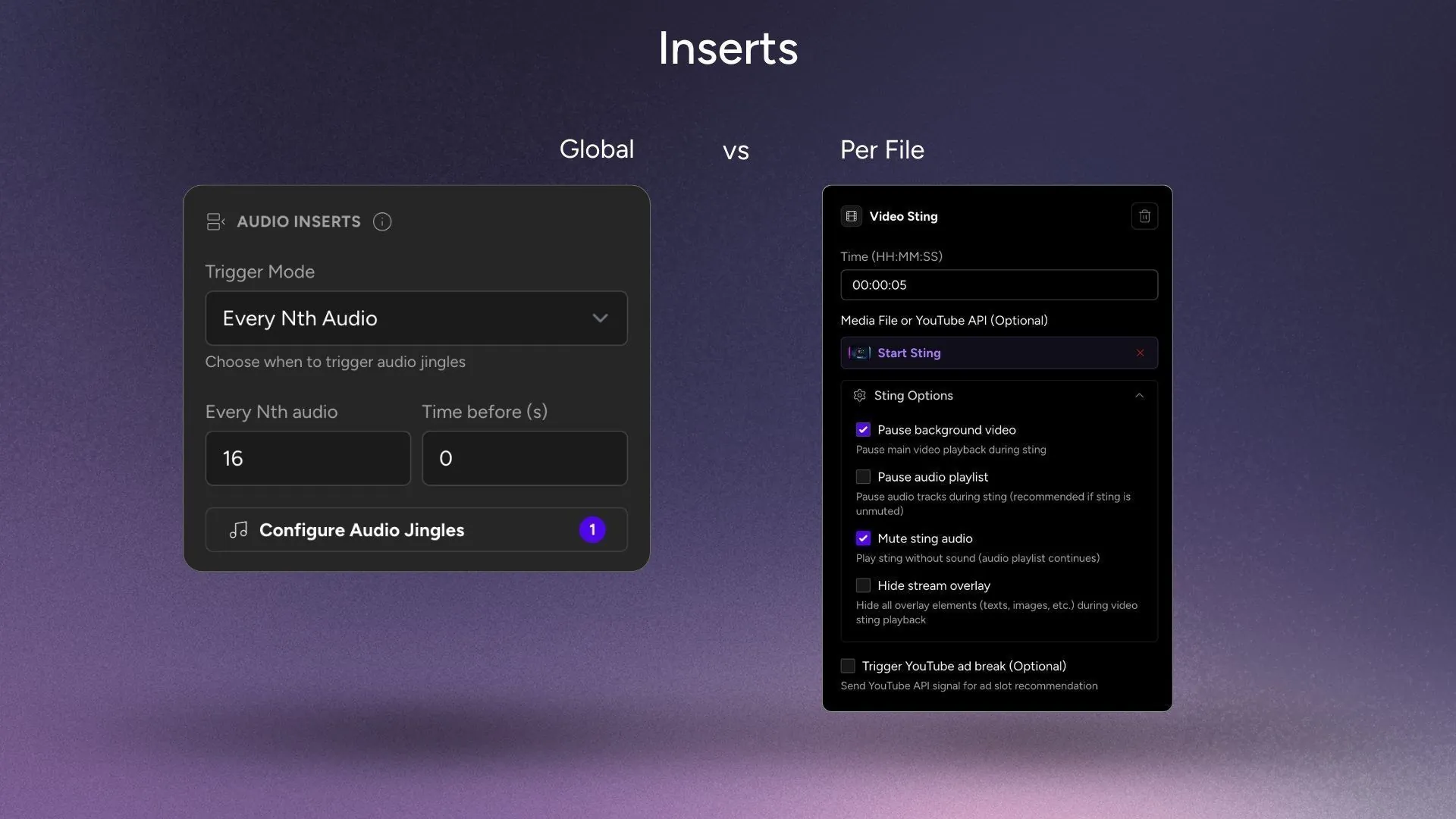 Inserts Global vs Per File