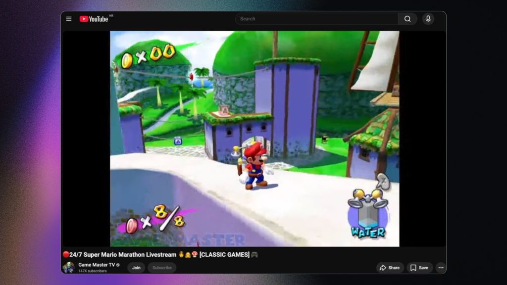 Super Mario 24/7 Live Stream Gameplay Example