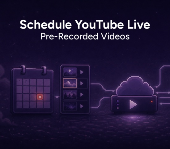 How to Schedule a Live Stream on YouTube Using Pre-Recorded Videos