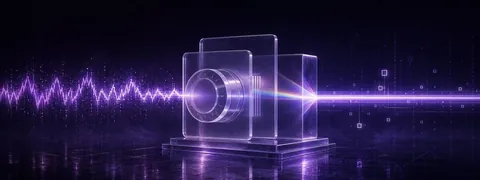 Frosted glass bitrate camera resolving a streaming upload waveform