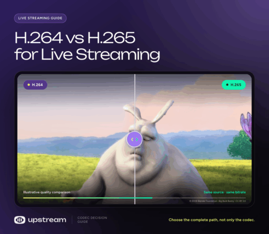 H.264 vs H.265 for Live Streaming: Which Should You Use?