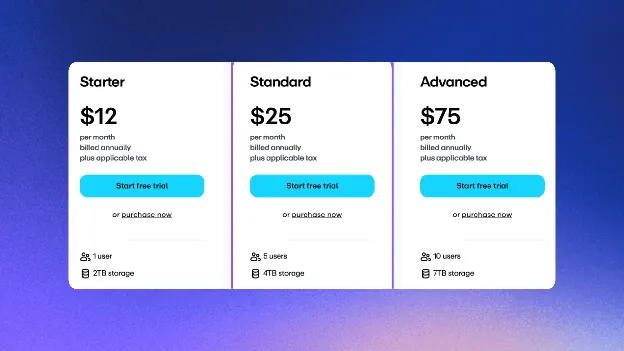 Vimeo webinar and multistreaming pricing plans